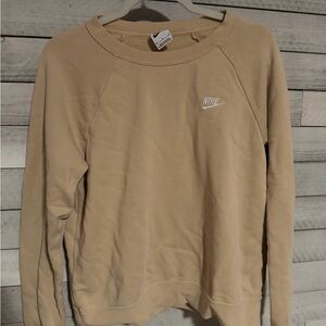 Nike Men's Beige Crewneck Sweater